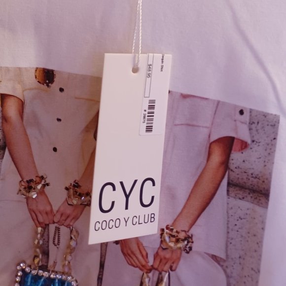 Coco Y Club sparkly t-shirt, size small, never worn - Picture 2 of 3